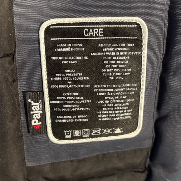 Pajar Men's Black Puffer Jacket with Fur Hood - Picture 6 of 10